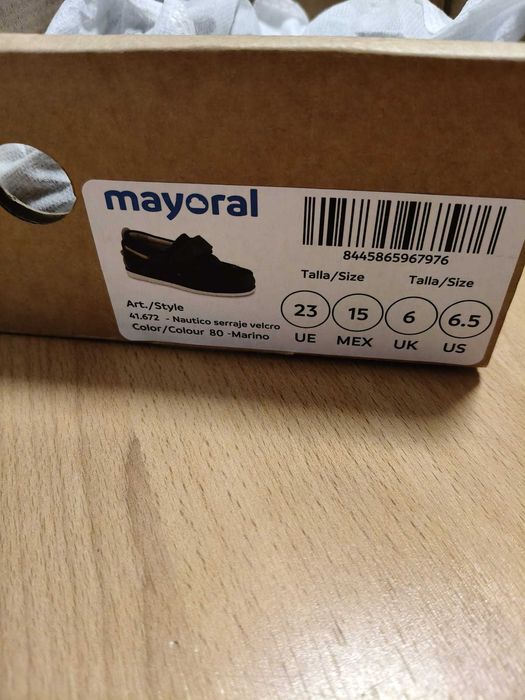 MAYORAL Mocasini Náutico Piele Întoarsă pentru copii - băieți NEPURTAȚI Mărime UE 23 Culoare 80 Bleu-Marin