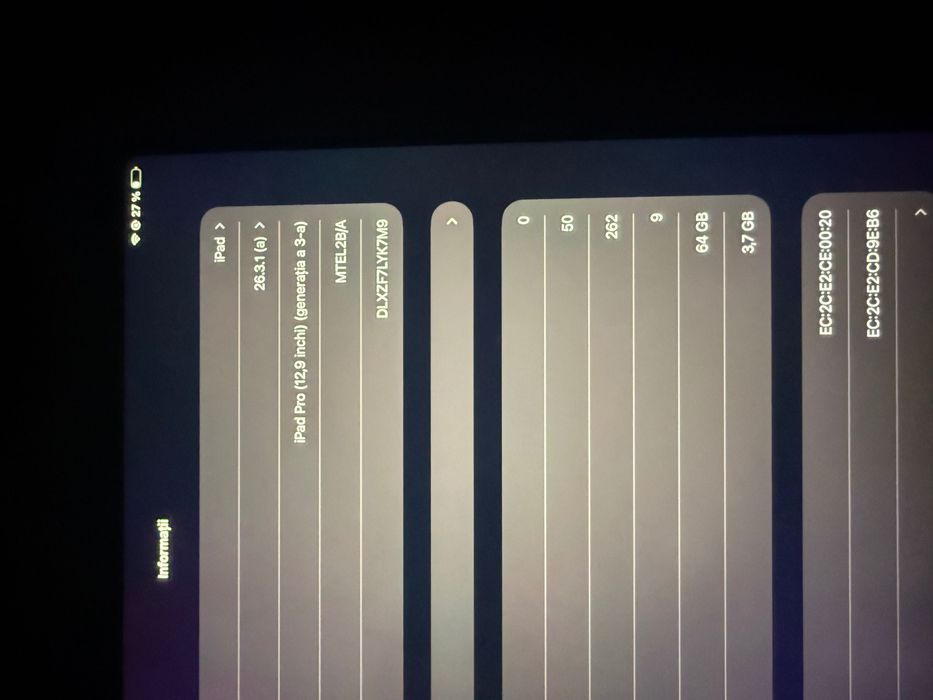 Vând iPad Pro 2018 64GB 13 inch