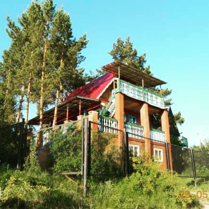 Домик голубой залив