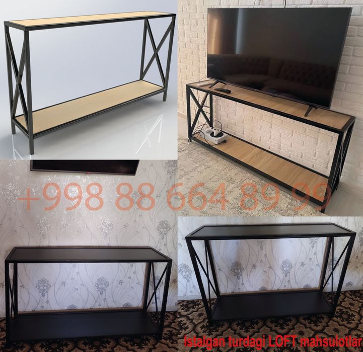 Столы  Журнальные столики  Зеркало  Полки Stol Polka Oyna Подставки