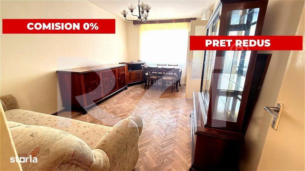 4 camere | Piata Garii | Etaj 2/4 | 78 mp | Termopan | Centrala | AC