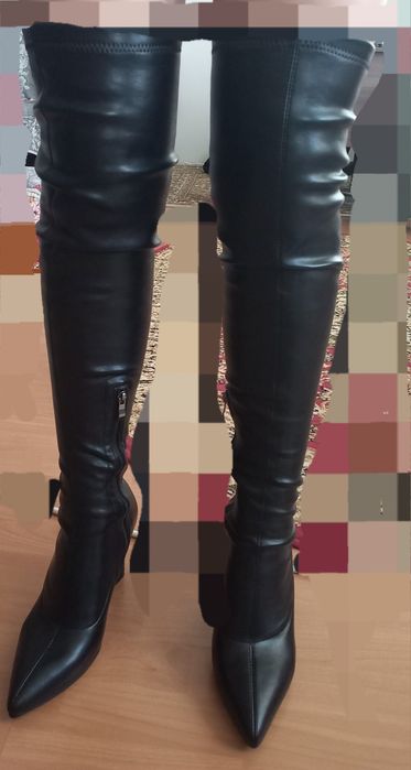 Сапоги ботфорты высокие 41 размер