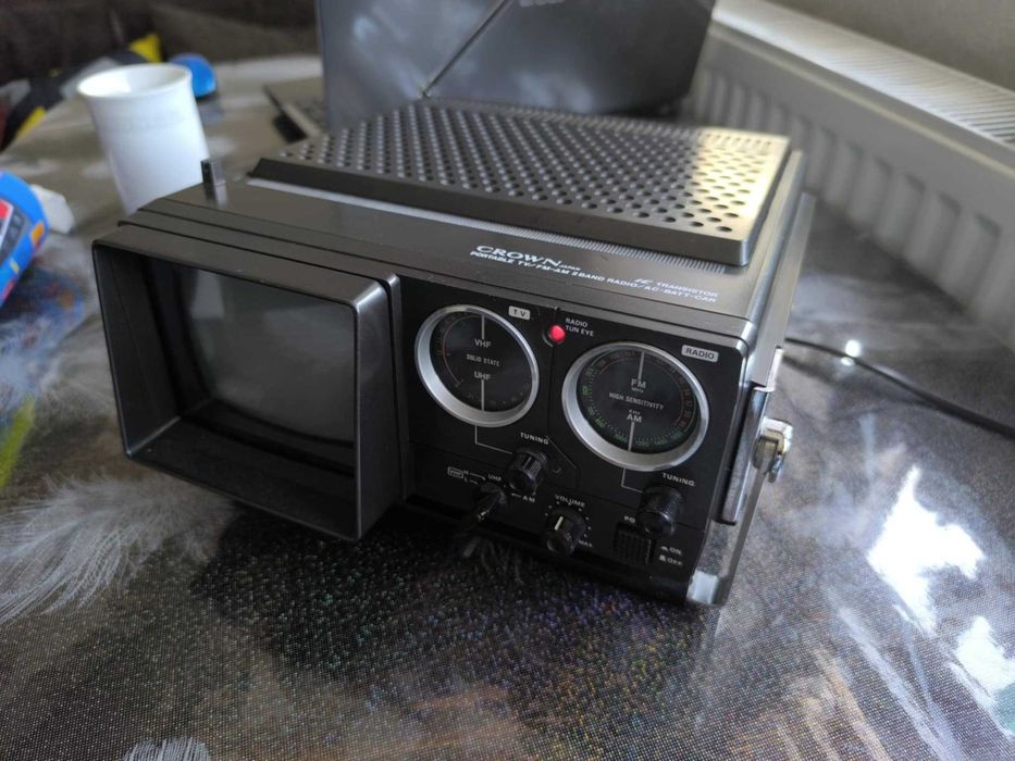 Мини черно-бял телевизор с радио - УНИКАЛНО БИЖУ