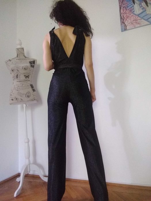 Salopeta lurex handmade noua