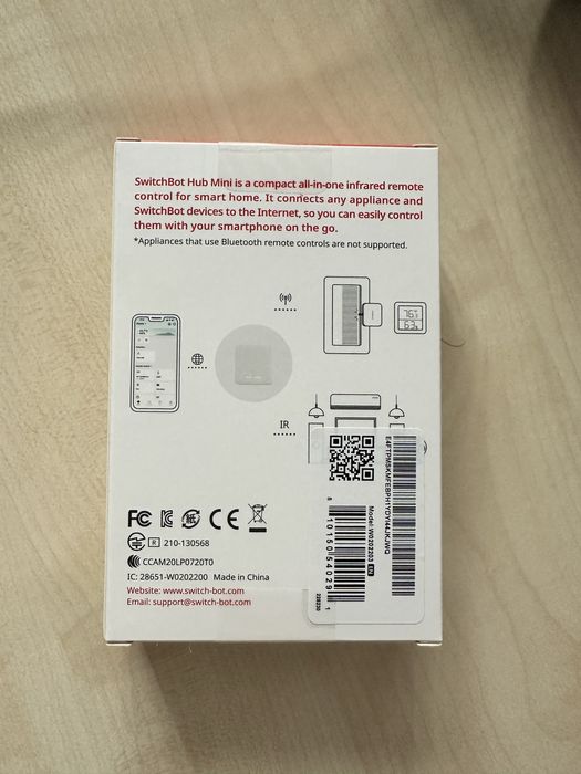 SwitchBot mini hub matter