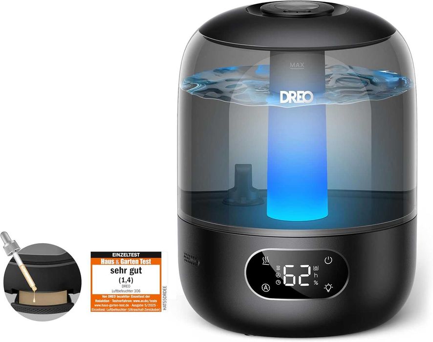 Овлажнител Dreo, 3л., Помещения до 27м2.