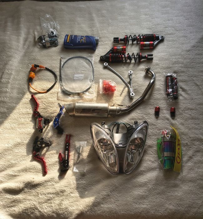 Новые запчасти на мопед