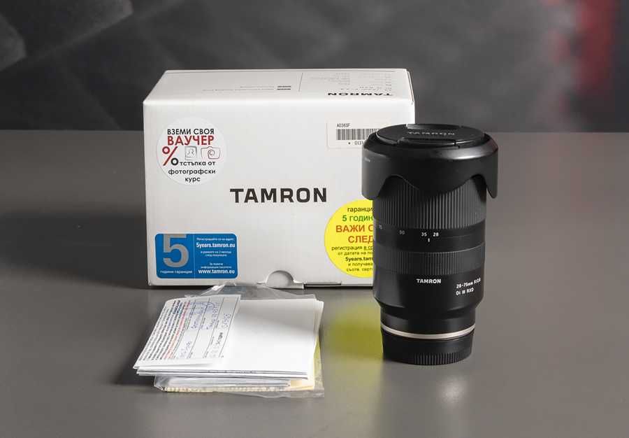 Обектив Tamron 28-75 F/2.8 Di III RXD за SONY E-moumt