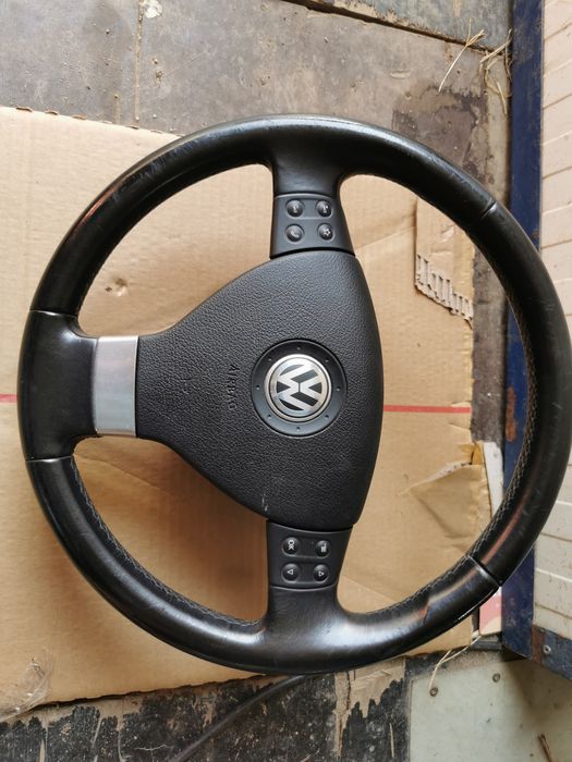 Volan piele cu comenzi vw golf 5 Passat jetta scirocco