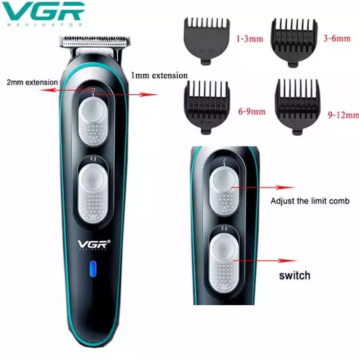 Trimmer VGR V-055. Soch va soqol uchun mashinka. Машинка для борода