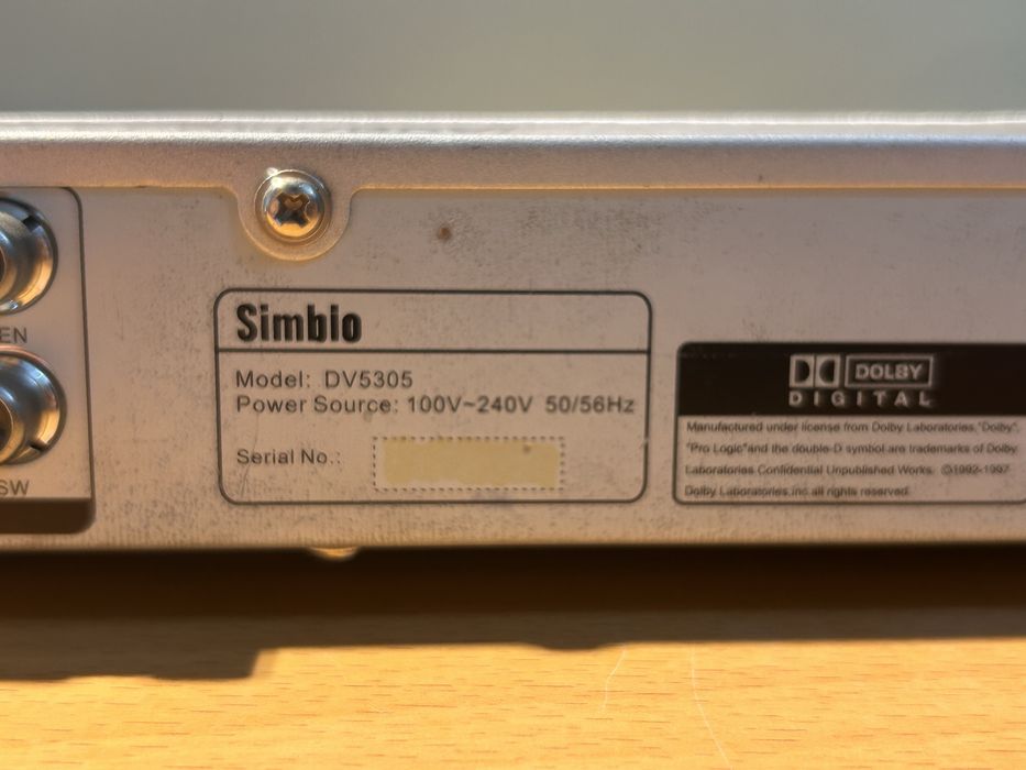 DVD PLAYER SIMBIO DV5305 Funcțional.