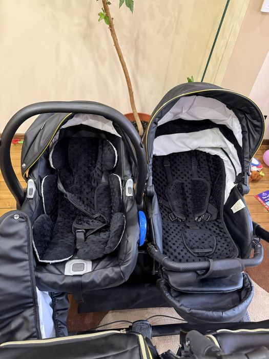 Количка за близнаци 3in1 Adbor Duo Lux 3D