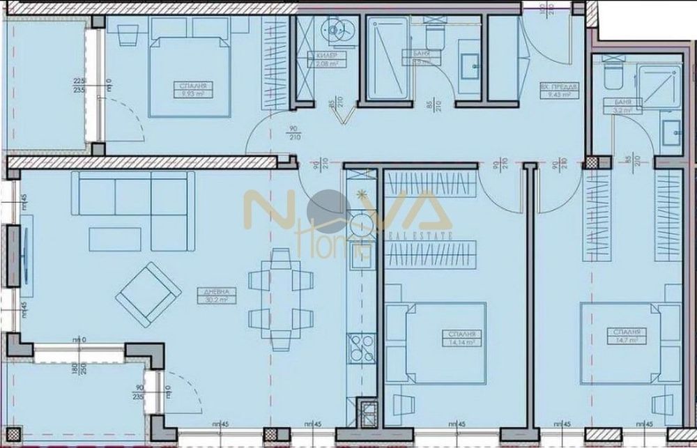 4-стаен в Варна-Кайсиева градина площ 131 цена 163000
