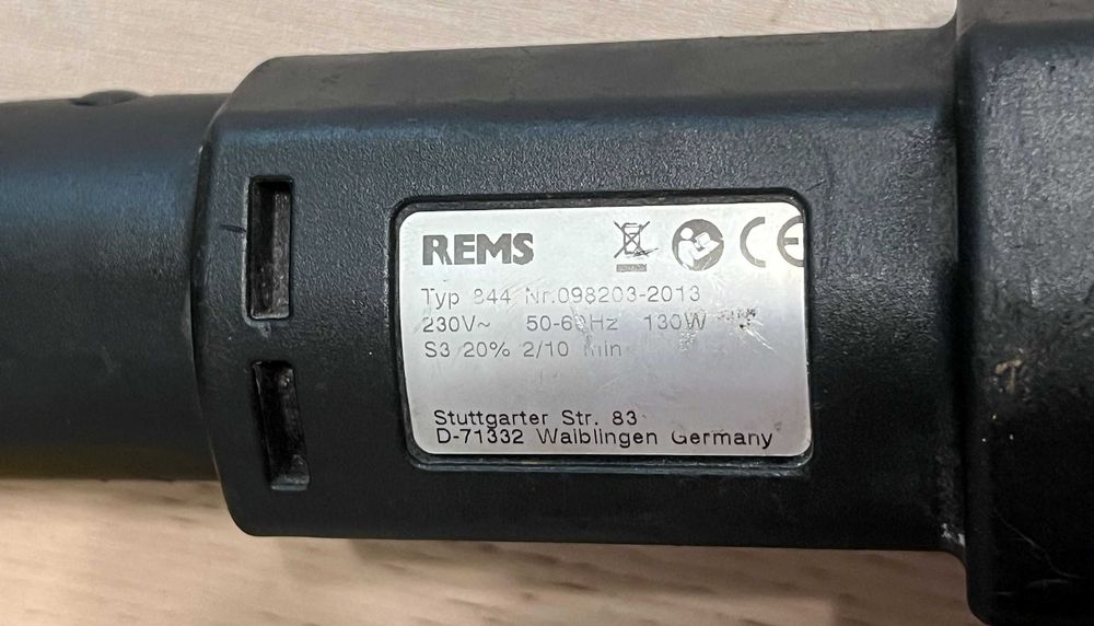 Aparat masina de taiat debitat tevi REMS Nano 844 - defecta