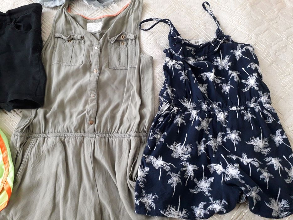 Летни потници и гащеризони,къси гащи за момиче 10 г