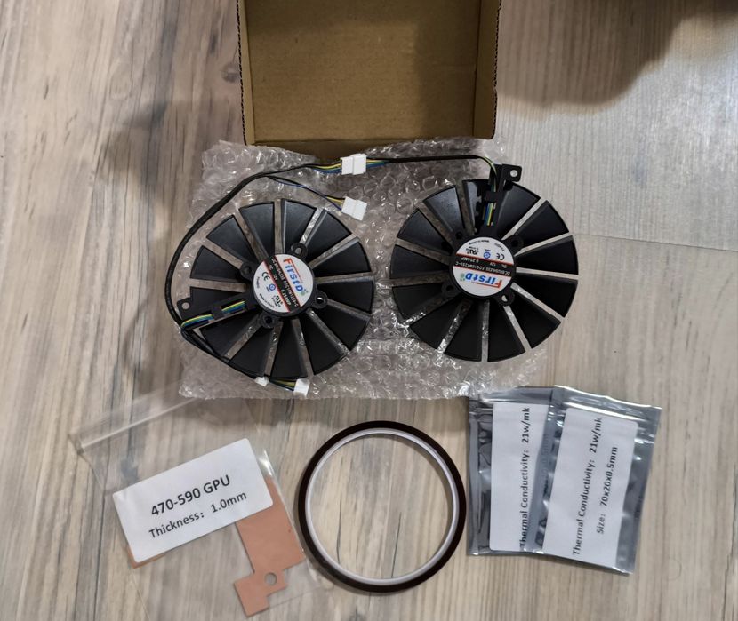 Ремонтен комплект за видеокарта Asus RX470/RX590