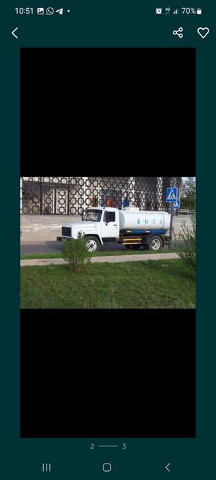 Водавоз.Водовоз питьевой воды. Вадавоз