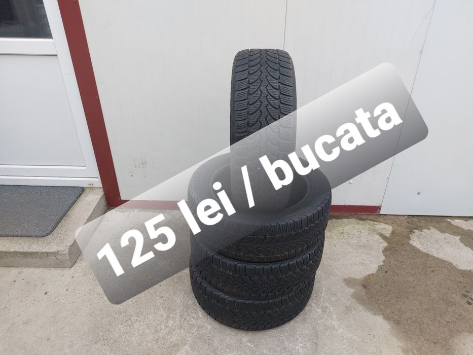 125 lei bucata! Set anvelope M+S/IARNA 195 55 16 Bridgestone