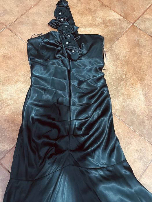 Rochie de seara lunga culoare neagra marimea 40