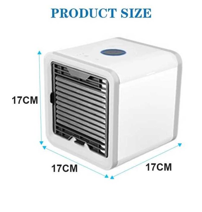 НОВ Портативен Мини преносим климатик за охлаждане с LED 7 цвята