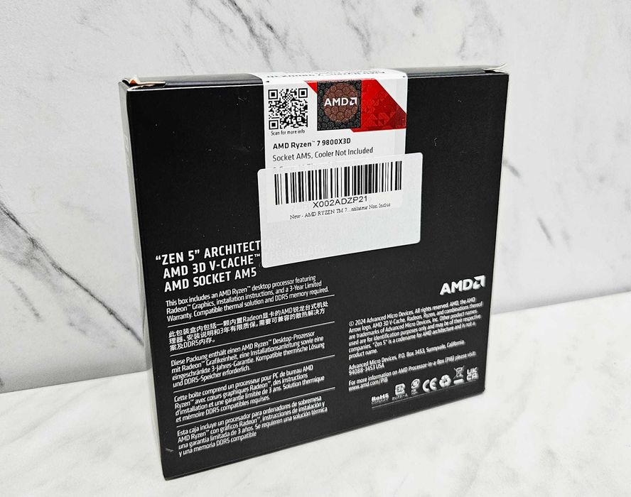 Procesor AMD Ryzen 7 9800X3D 4.7GHz SIGILAT Zeus Amanet 66751