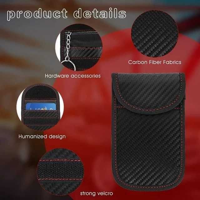 Калъф за ключ- KEYLESS, кейс за за радио ключ, блокира радио сигнали