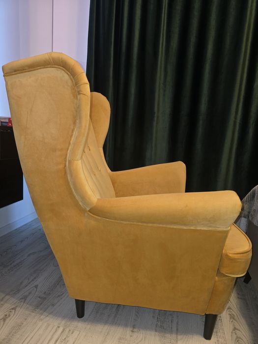 Vand fotoliu catifea galben xxxlutz