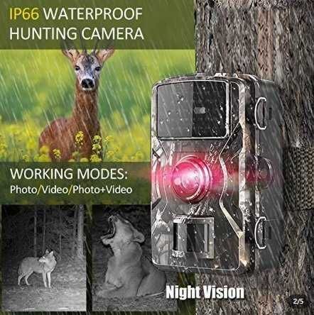Camera Supraveghere, Padure Camping Casa, Alimentare Cu 4-8 Baterii, Infrarosu, Sd, Ecran