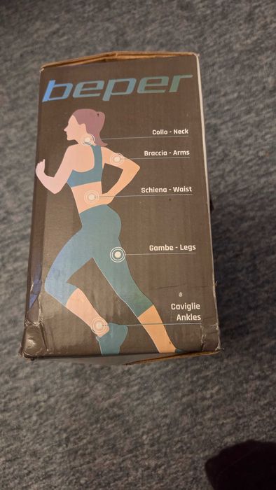 Aparat de masaj Beper 40.501, 20W, 4 role, Vibratii, Maro