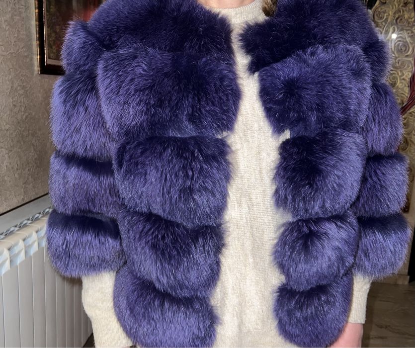 Дамско палто от естествен косъм