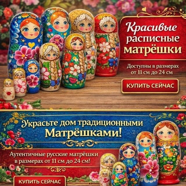 Матрешки ручной работы