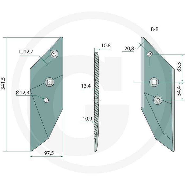 Dalta pentru brazdar plug reversibil Lemken