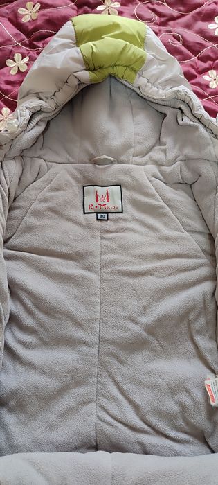 Тёплый зимний детский комбинезон