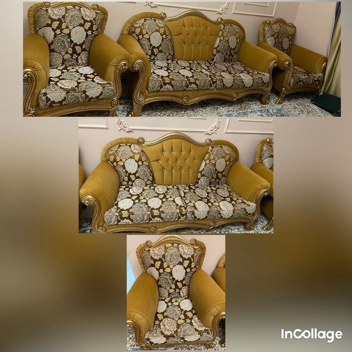 Продается бу диван с 2 креслами