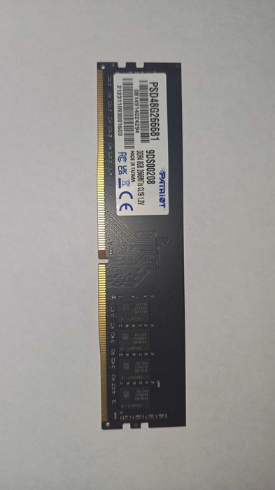 Memorie RAM Patriot 8GB DDR4 2666MHz – perfect funcțională