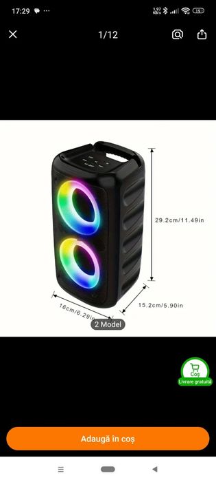 Boxa Wireless HY-3317, produs nou, la cutie