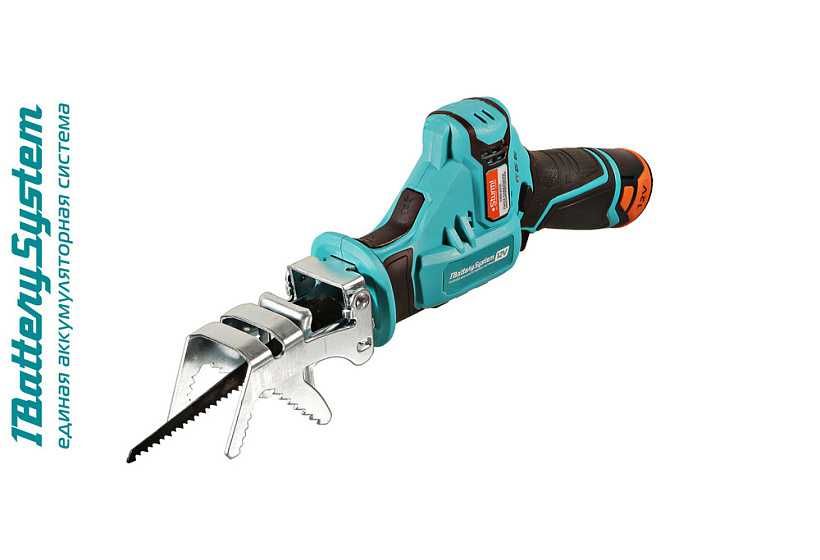 Аккумуляторная сабельная пила, Глубина 65мм, Быстрая Замена полотна.