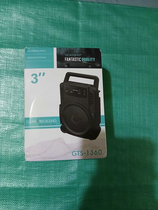 Boxa audio bluetooth sunet clar, baterie de lunga durata, slot SD card