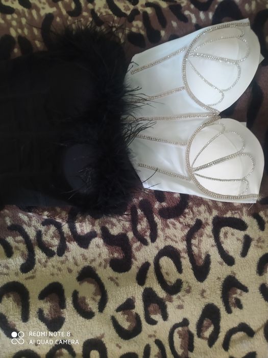 Карсет женский черный и белый