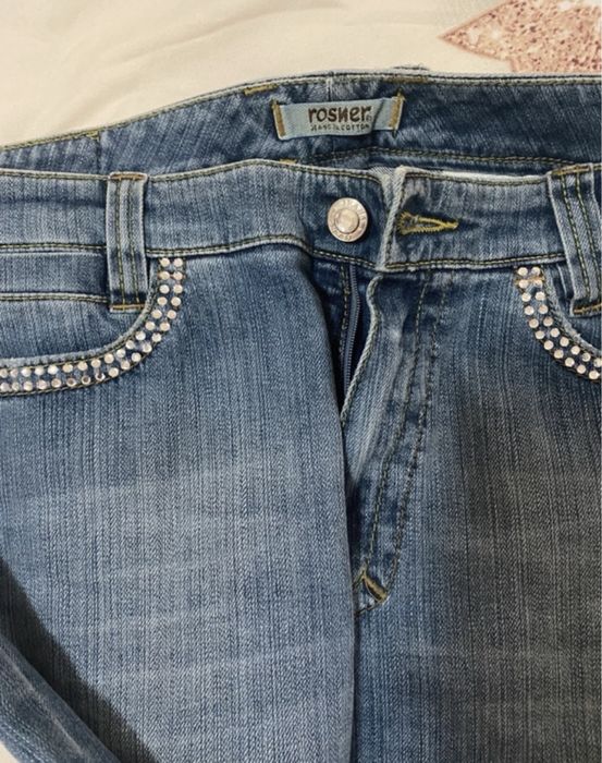 Rosner jeans with rhinestones mid waist