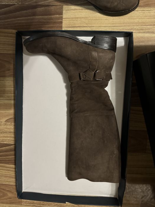 Сапоги демисезон, замшевые