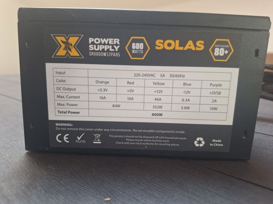 Sursa Serioux Solas 600w