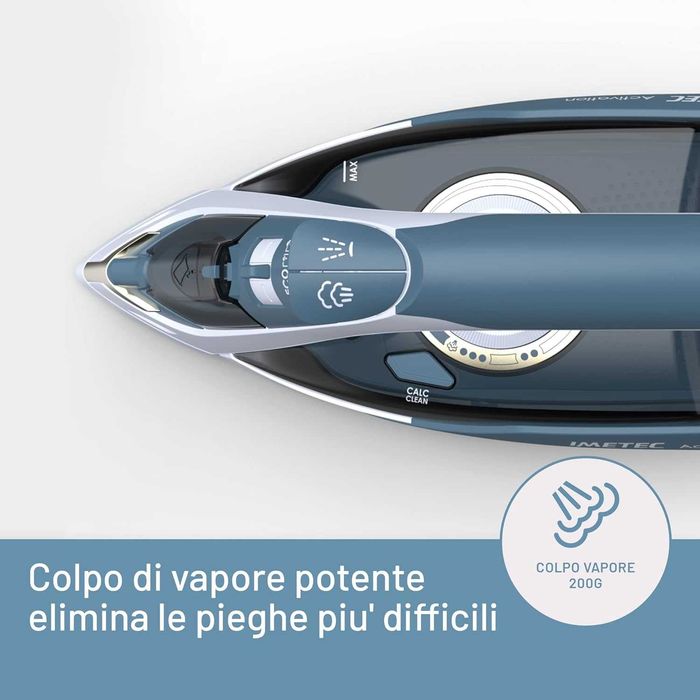 Парна ютия Imetec Activation керамична и турмалинова гладеща плоча 2400 W