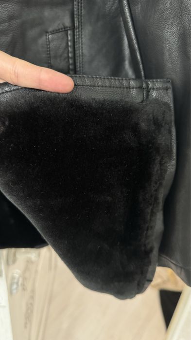 Кожанная дубленка