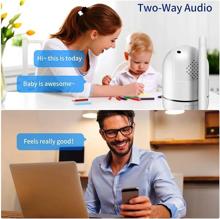 Доставка бесплатная Камера безопасности Wi-Fi 1080P HD!