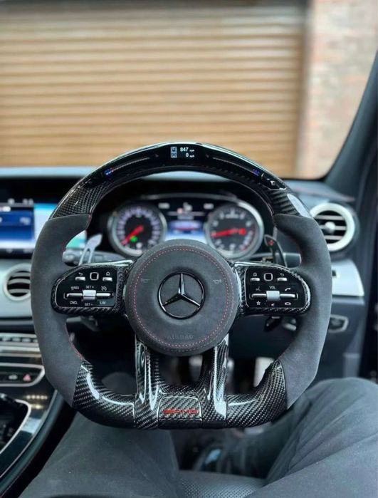 volan custom Mercedes LED pentru S C E GLC CLS class