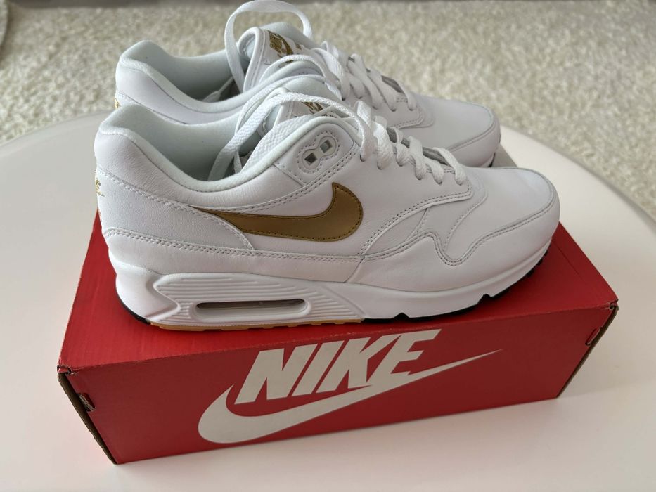 Nike Air Max 90/1, mărimea 42, originali, din piele naturală, noi-nouți, în cutia originală, preț FIX