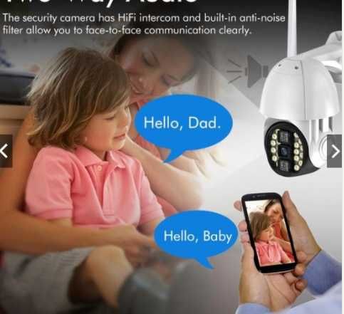 Q20 3MP CCTV камера ( APP:V380PRO ) външна безжична WIFI мрежова сигурност Двупосочна аудио