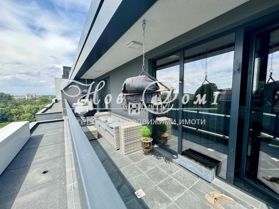 Модерен и Луксозен/ Голяма Тераса / Готов за нанасяне/ Център