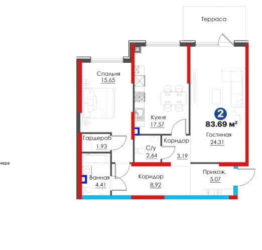 2/1/7 Новостройка  NRG Ипотека Рассрочка  Юнусабадский р-н (КА)